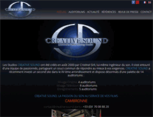 Tablet Screenshot of creative-sound.fr